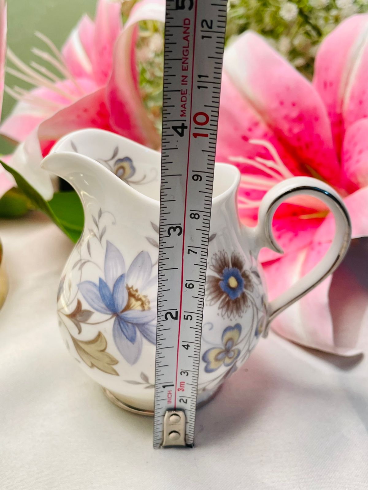 Ridgway Melisande Fine Bone China Floral Creamer Jug 3.5 Inch