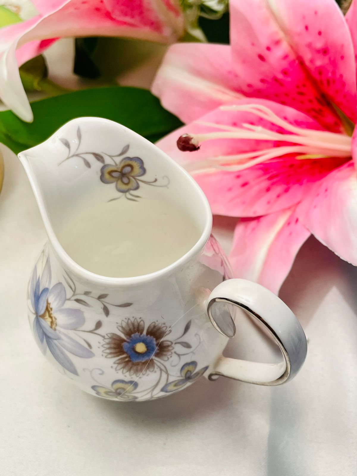 Ridgway Melisande Fine Bone China Floral Creamer Jug 3.5 Inch