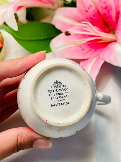 Ridgway Melisande Fine Bone China Floral Creamer Jug 3.5 Inch