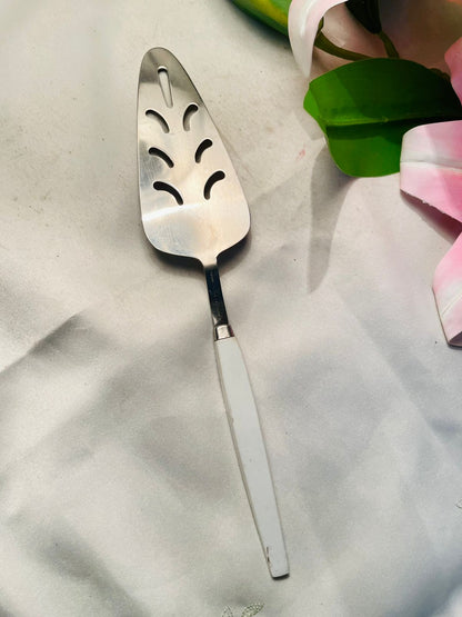 Vintage Blue & White Ceramic Handle Cake Server 27 cm
