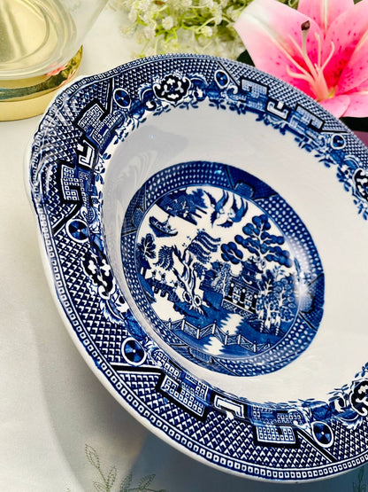 Swinnertons Old Willow Blue & White Serving Bowl 26 cm