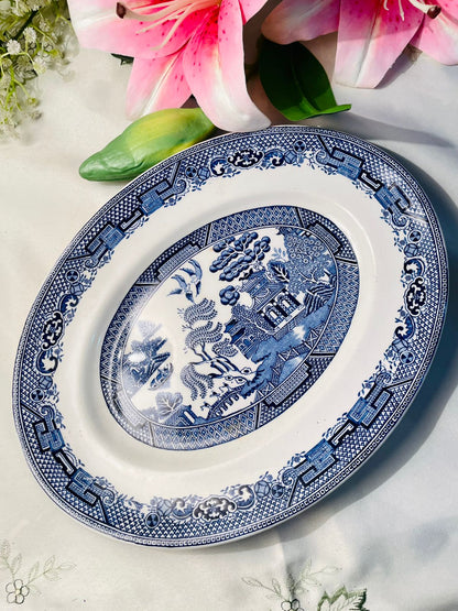Wood & Sons Willow Blue & White Serving Platter Approx. 30 x 23 cm  Product Description: