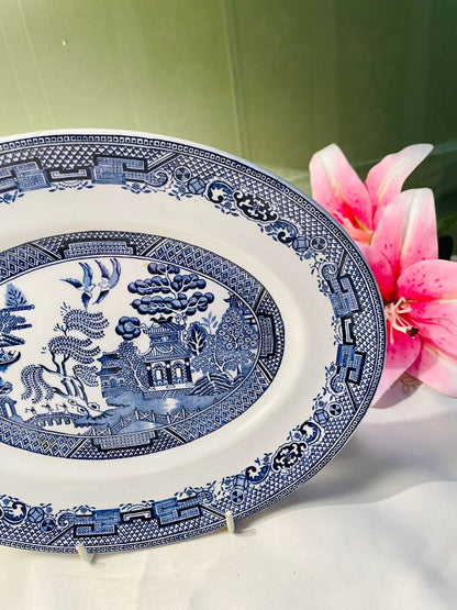 Wood & Sons Willow Blue & White Serving Platter Approx. 30 x 23 cm  Product Description: