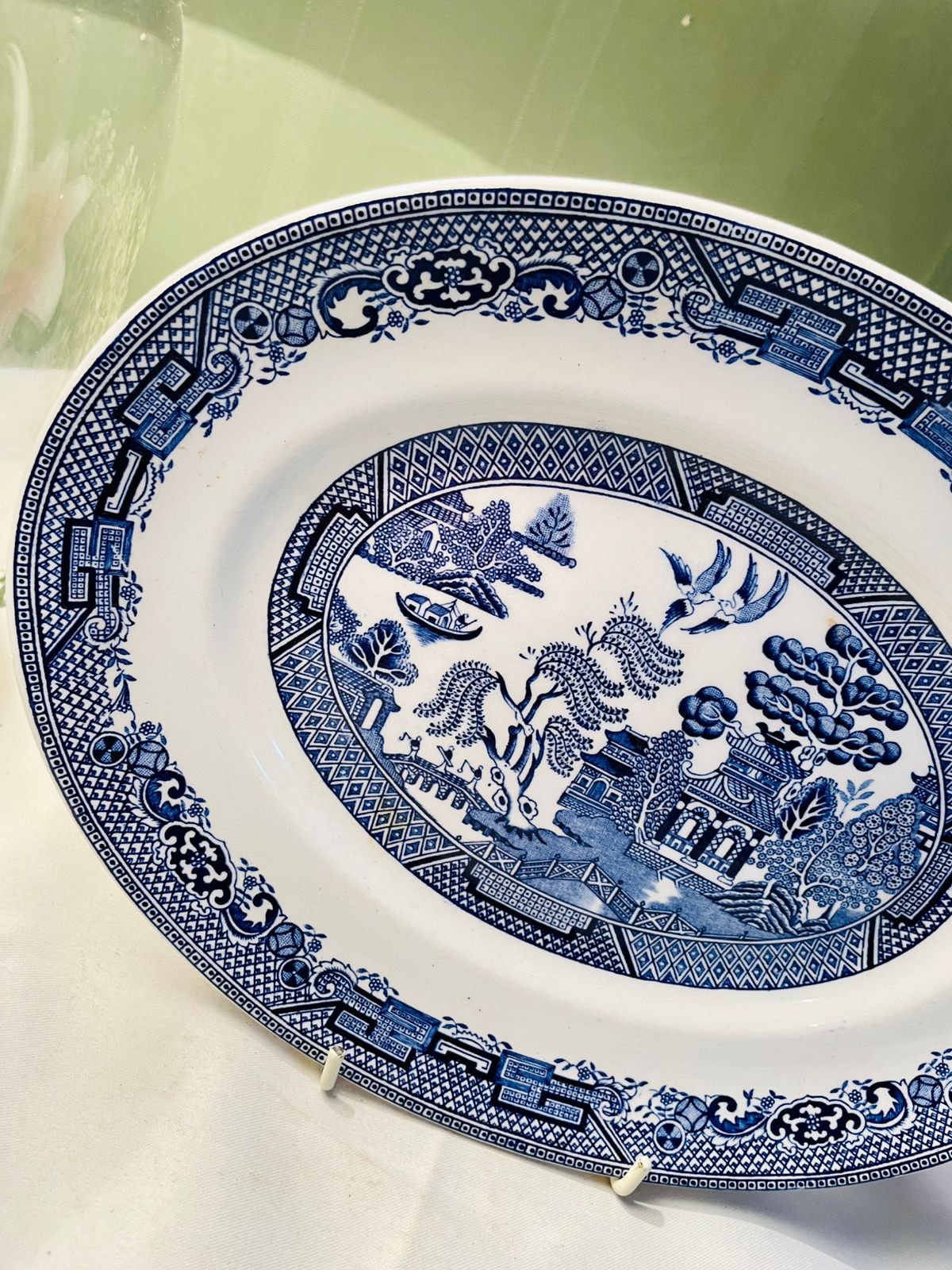 Wood & Sons Willow Blue & White Serving Platter Approx. 30 x 23 cm  Product Description: