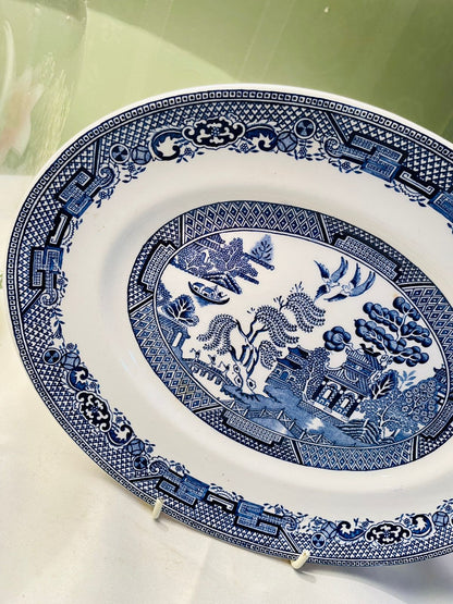 Wood & Sons Willow Blue & White Serving Platter Approx. 30 x 23 cm  Product Description: