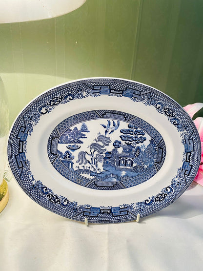 Wood & Sons Willow Blue & White Serving Platter Approx. 30 x 23 cm  Product Description: