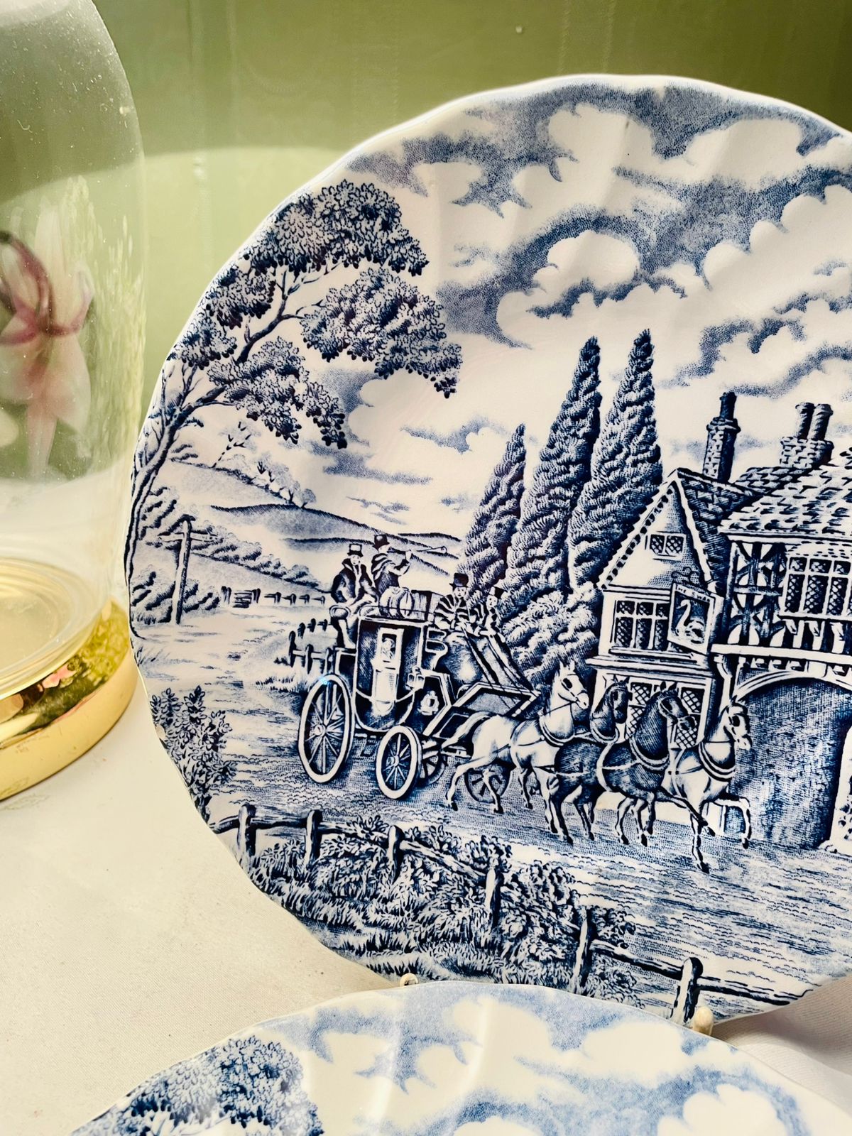 Myott Meakin Blue Scenic Plates – Set of 2, 20cm