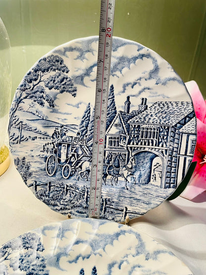 Myott Meakin Blue Scenic Plates – Set of 2, 20cm