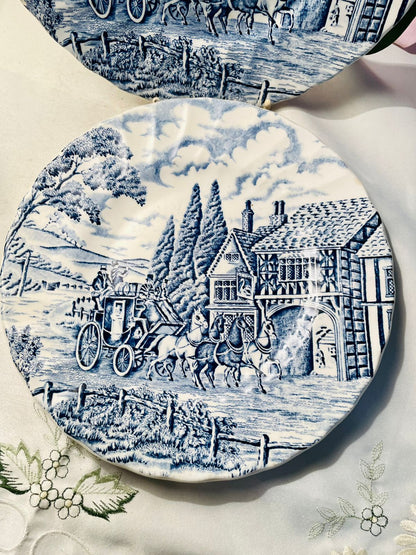 Myott Meakin Blue Scenic Plates – Set of 2, 20cm