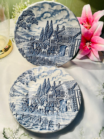 Myott Meakin Blue Scenic Plates – Set of 2, 20cm