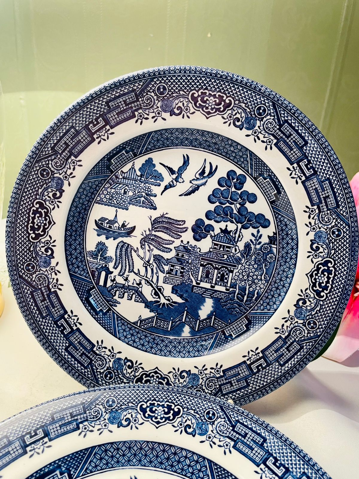 Churchill Blue Scenic Decorative Plates – Set of 2, 20cm