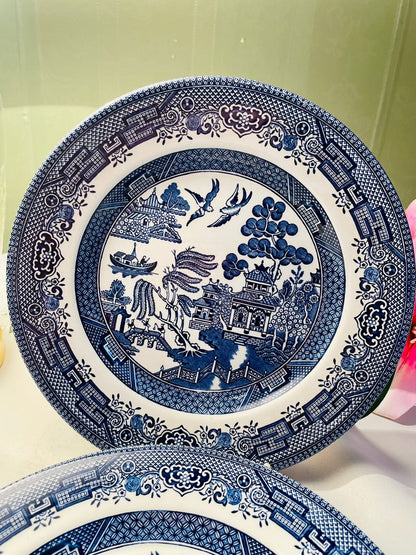 Churchill Blue Scenic Decorative Plates – Set of 2, 20cm