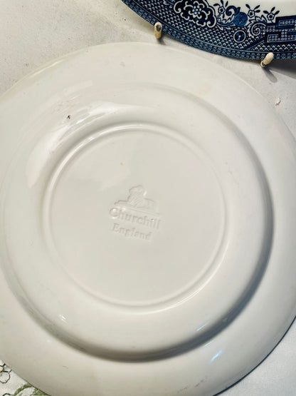 Churchill Blue Scenic Decorative Plates – Set of 2, 20cm