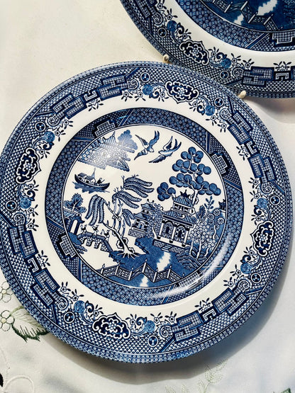 Churchill Blue Scenic Decorative Plates – Set of 2, 20cm