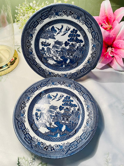 Churchill Blue Scenic Decorative Plates – Set of 2, 20cm