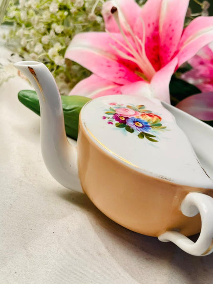 Vintage Floral Divided Serving Dish with Handles