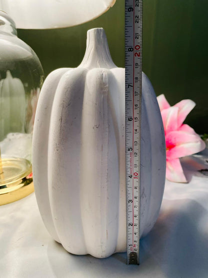 White Pumpkin Tabletop Home Decor Approx. 21 cm