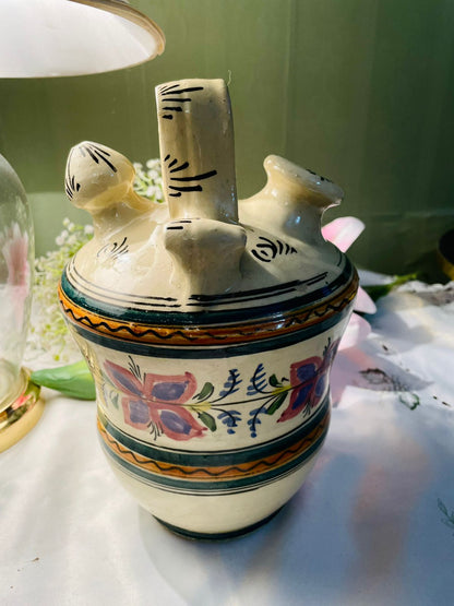 Hand Painted Floral Ceramic Decorative Large Jug Approx. 23 cm