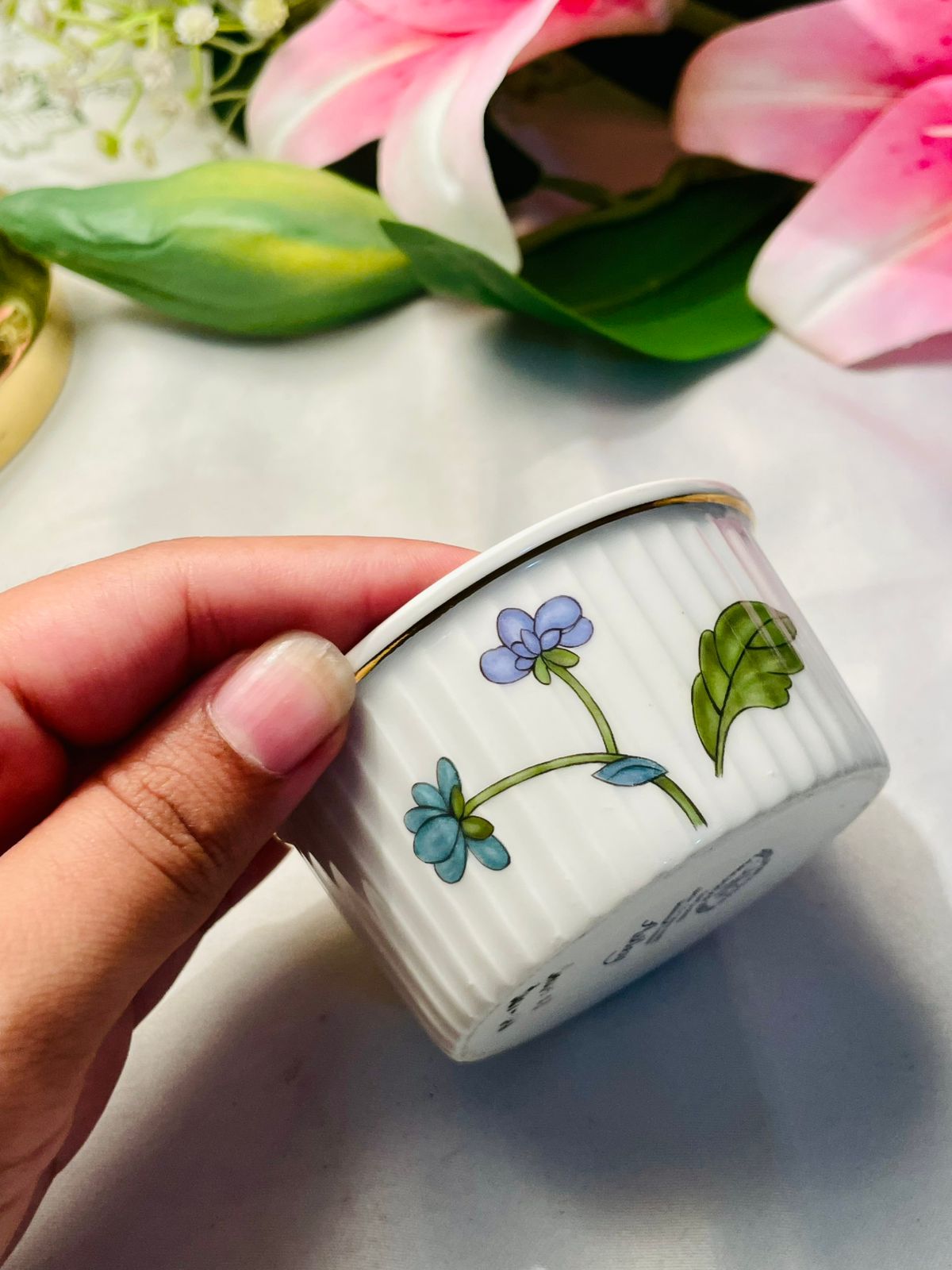 White Ceramic Oven-Safe Ramekin Approx. 9 cm