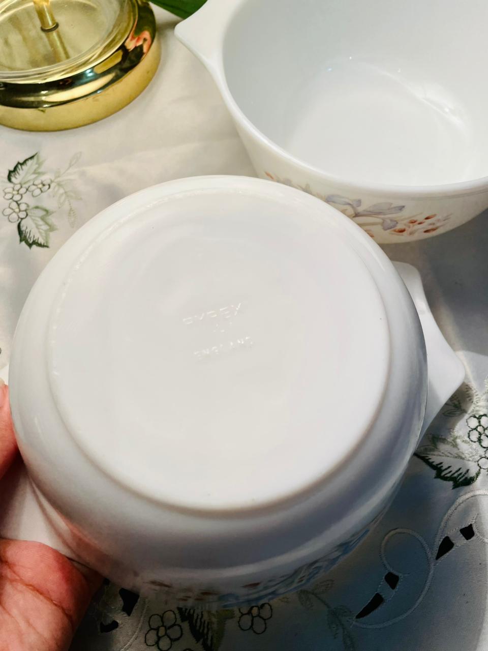 Pyrex Floral Oven-Safe Casserole Dishes – Set of 2, 20cm