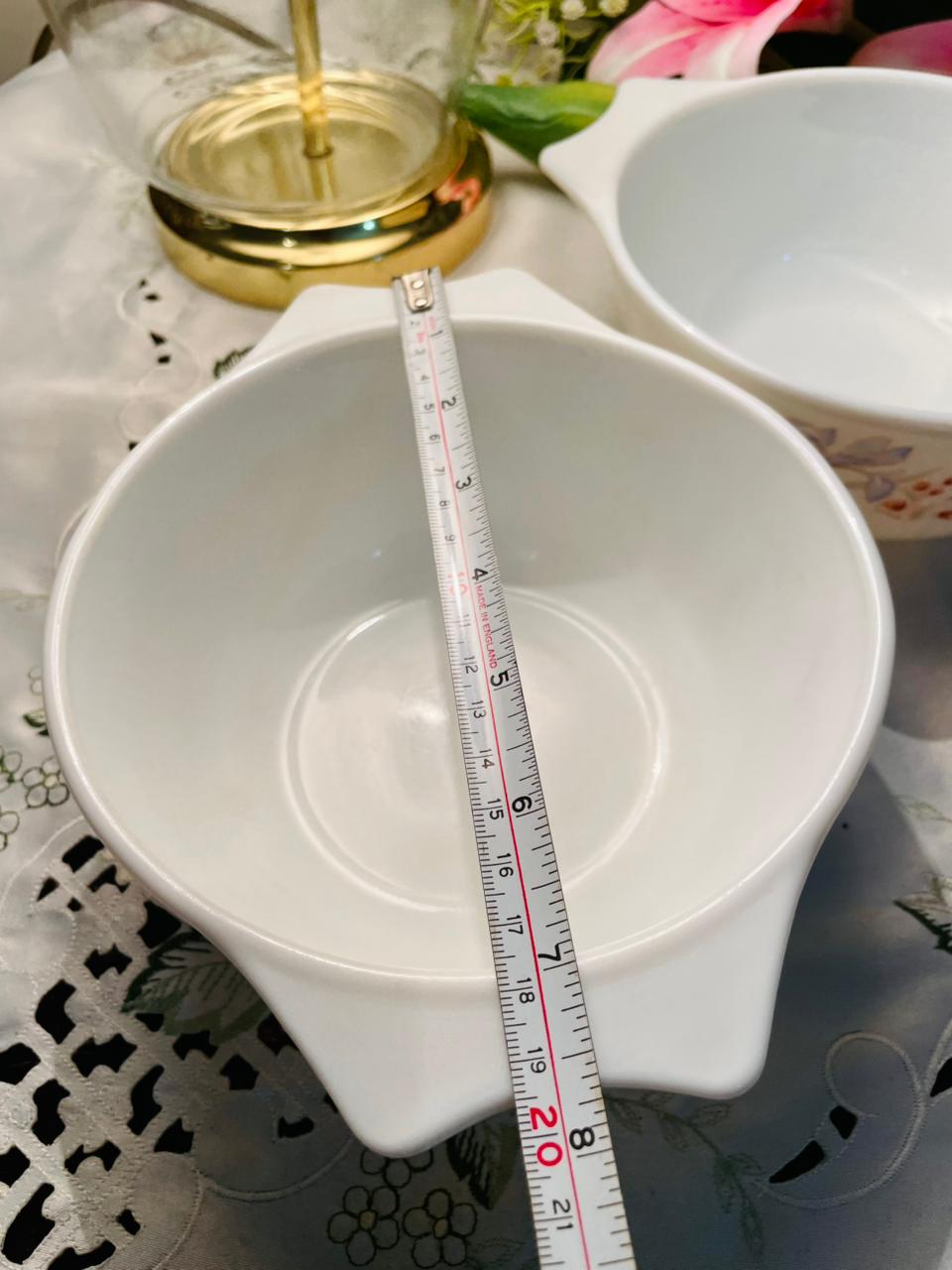 Pyrex Floral Oven-Safe Casserole Dishes – Set of 2, 20cm