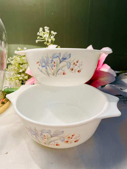 Pyrex Floral Oven-Safe Casserole Dishes – Set of 2, 20cm