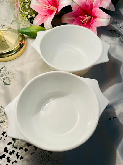 Pyrex Floral Oven-Safe Casserole Dishes – Set of 2, 20cm
