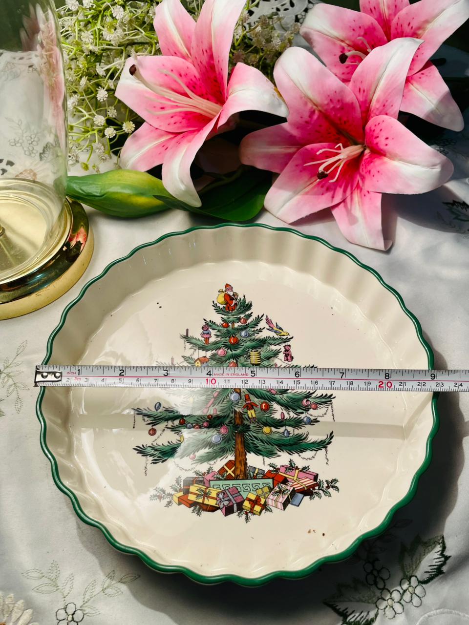 Spode Christmas Tree Oven-Safe Pie Dish – 23cm
