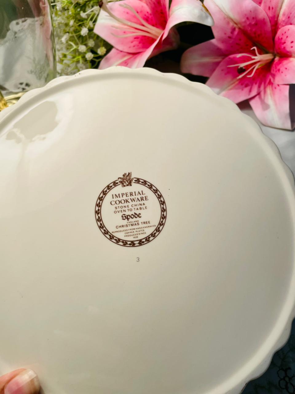 Spode Christmas Tree Oven-Safe Pie Dish – 23cm