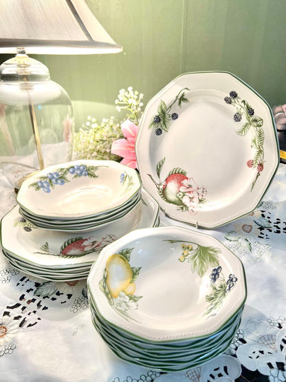 Churchill Chartwell Collection Fruit 18-Piece Dinner Set