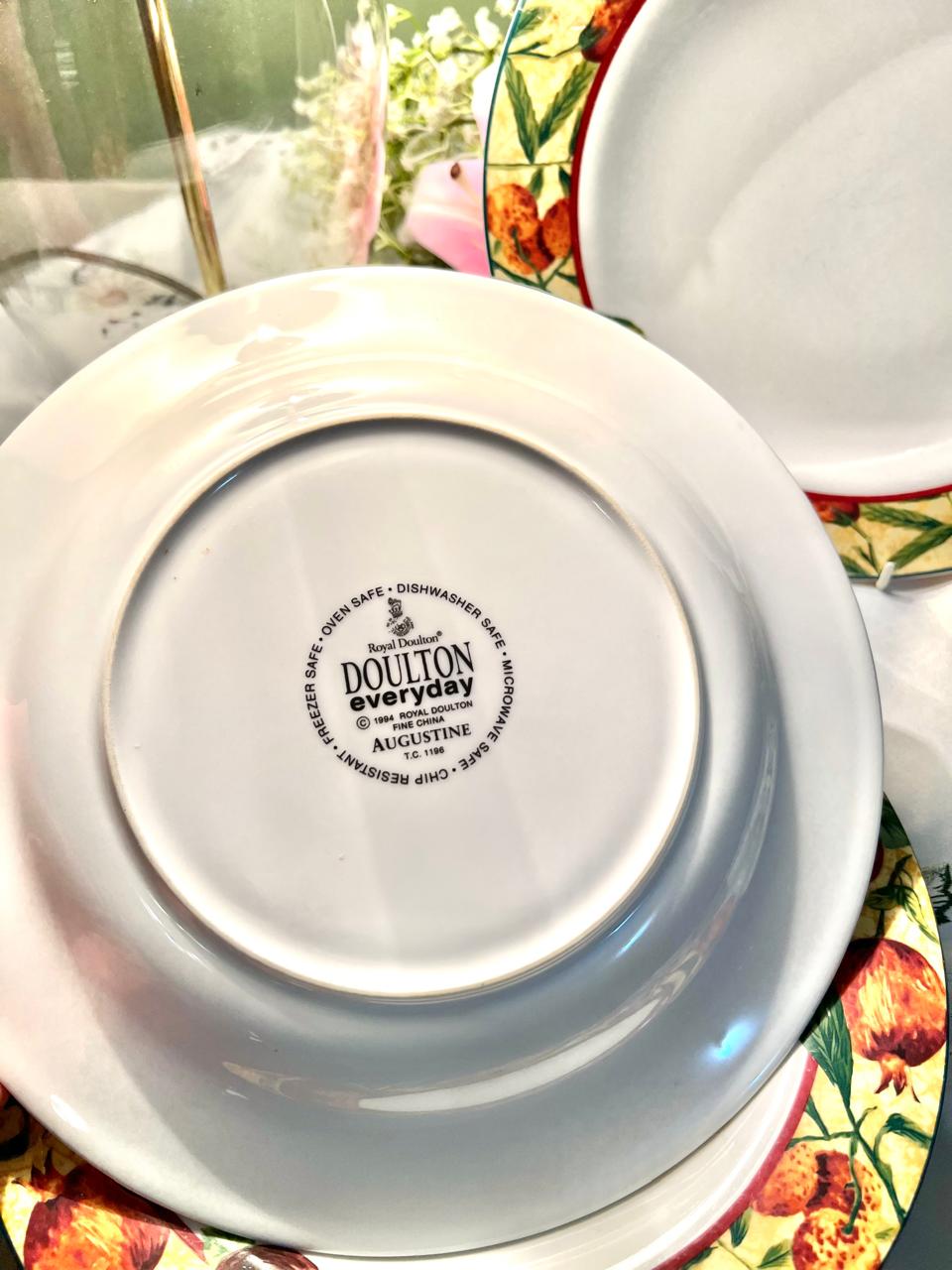 Royal Doulton Augustine 10in Dinner Plates – 4 Piece Set