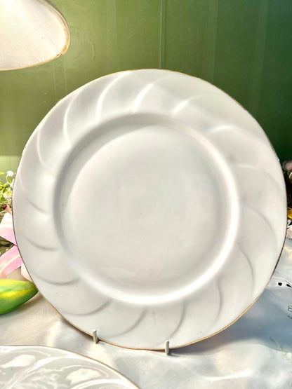 Supreme Porcelain White 9in Plates – 4 Piece Set