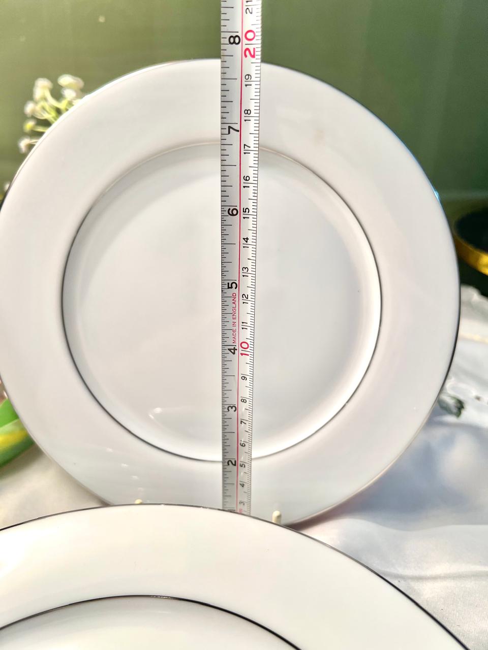 Legendary by Noritake Regency Silver 8in Plates – 6 Piece Set