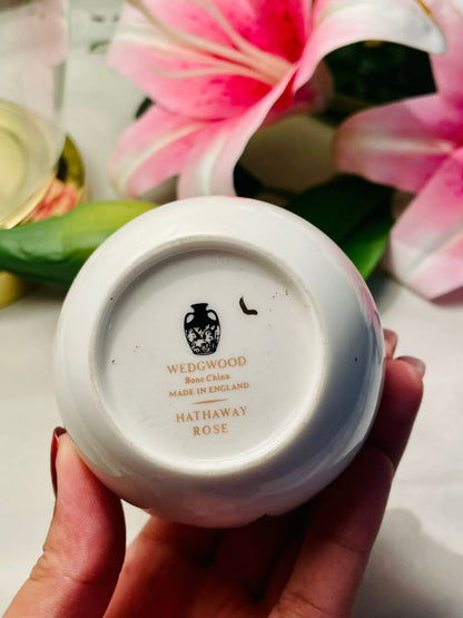 Wedgwood Hathaway Rose Bone China Bud Vase – 5.25in