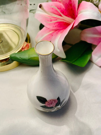 Wedgwood Hathaway Rose Bone China Bud Vase – 5.25in