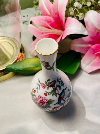 Aynsley Pembroke Bone China Floral Bud Vase – 6in