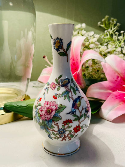 Aynsley Pembroke Bone China Floral Bud Vase – 6in