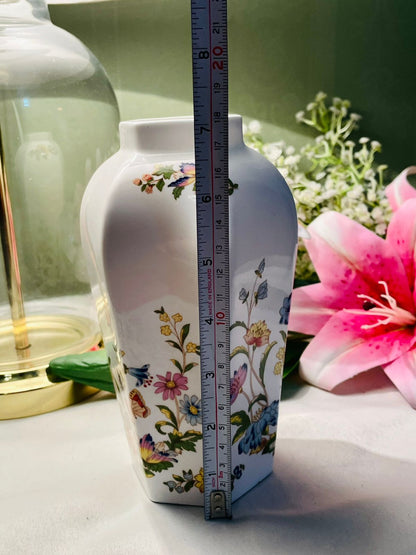 Aynsley Cottage Garden Bone China Floral Vase – 7in