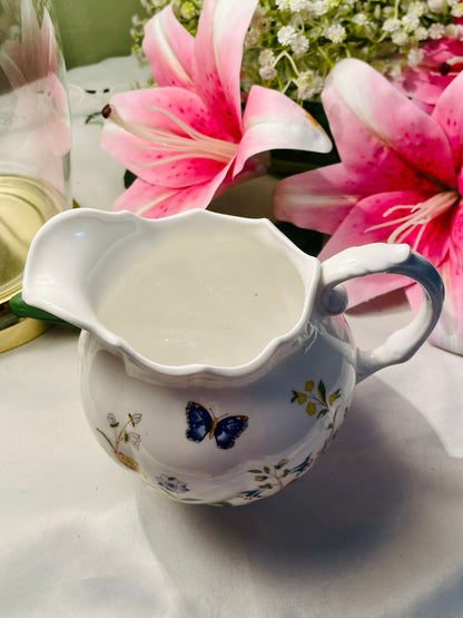 Aynsley Cottage Garden Bone China Floral Jug – 5in