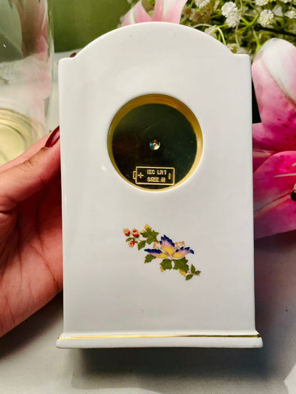 Aynsley Cottage Garden Bone China Mantel Clock – 6.25in