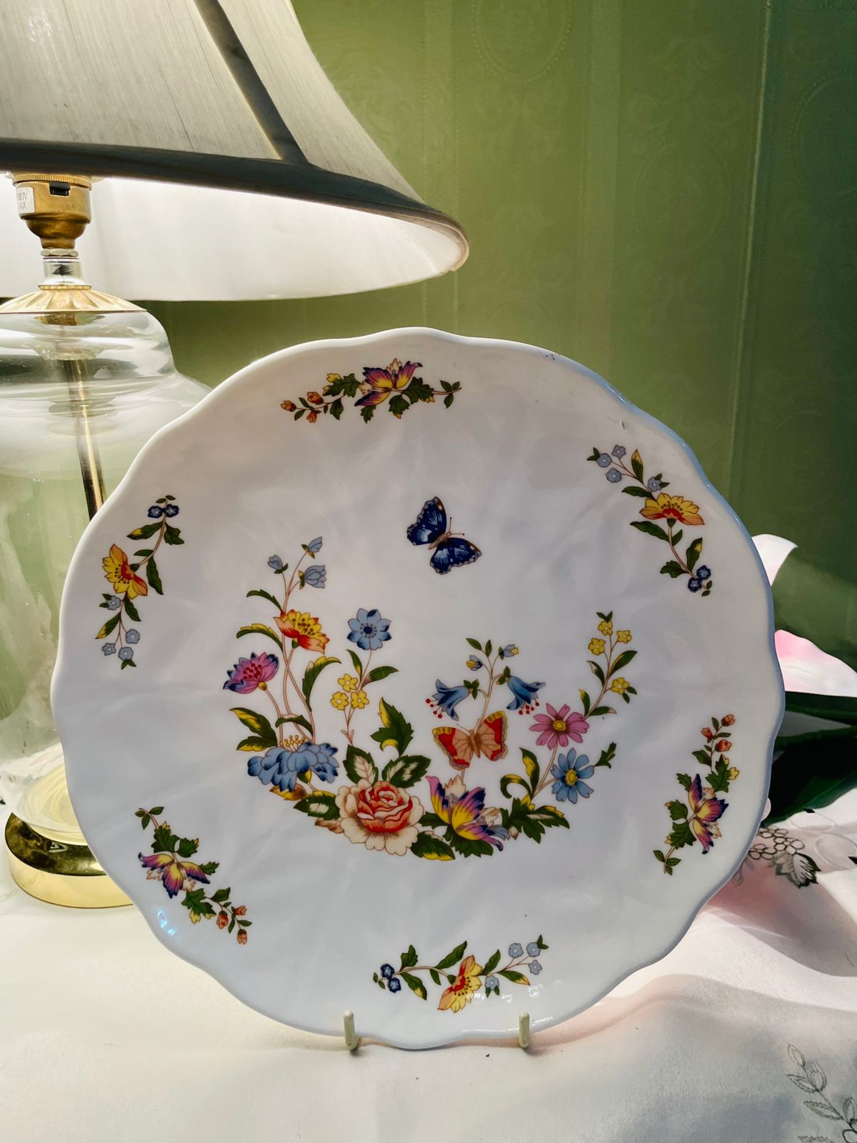 Aynsley Cottage Garden Bone China Serving Bowl – 10in