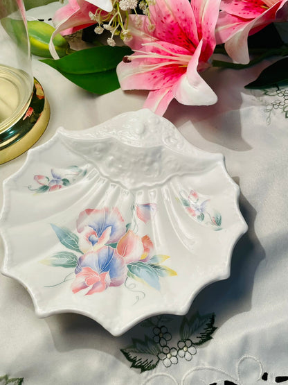 Aynsley Little Sweetheart Bone China Floral Dish – 8in