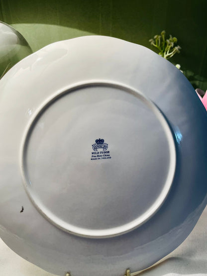 Aynsley Wild Tudor Fine Bone China Floral Plate – 10in