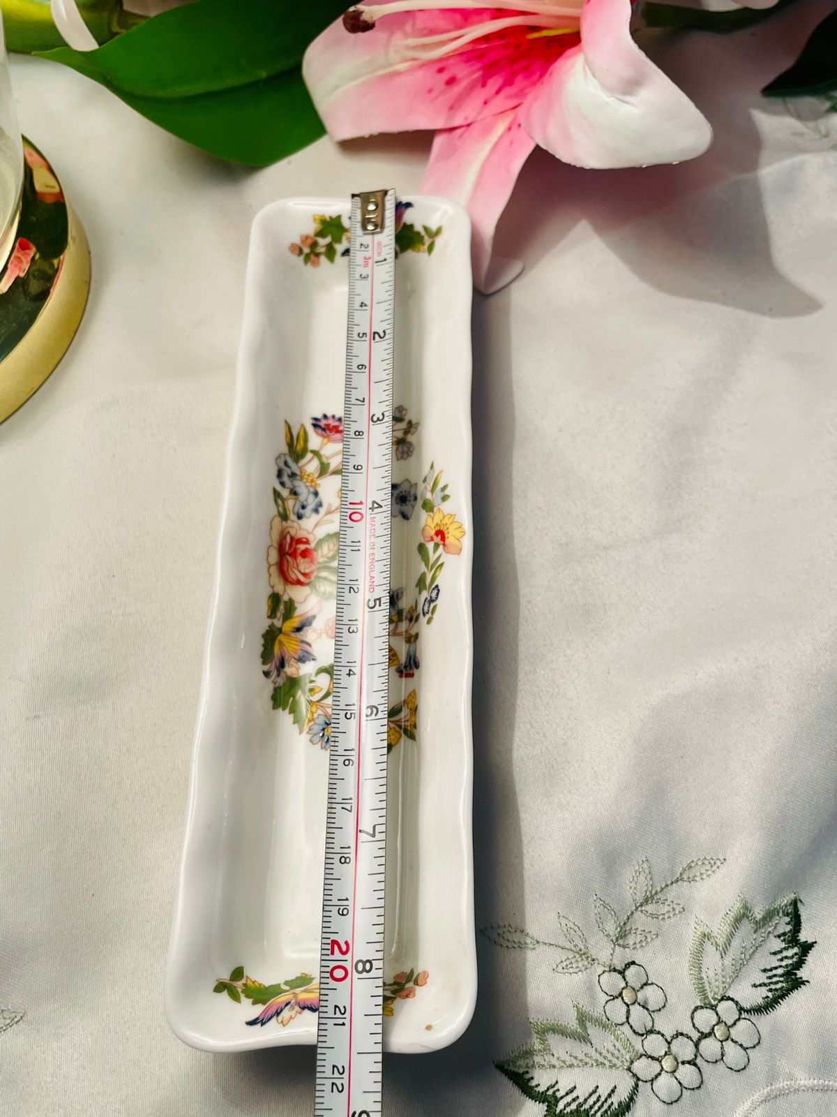 Aynsley Cottage Garden Bone China Serving Dish 21cm