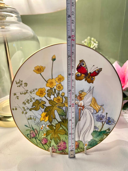 Crown Staffordshire Fairyland Four Seasons Plate 19cm