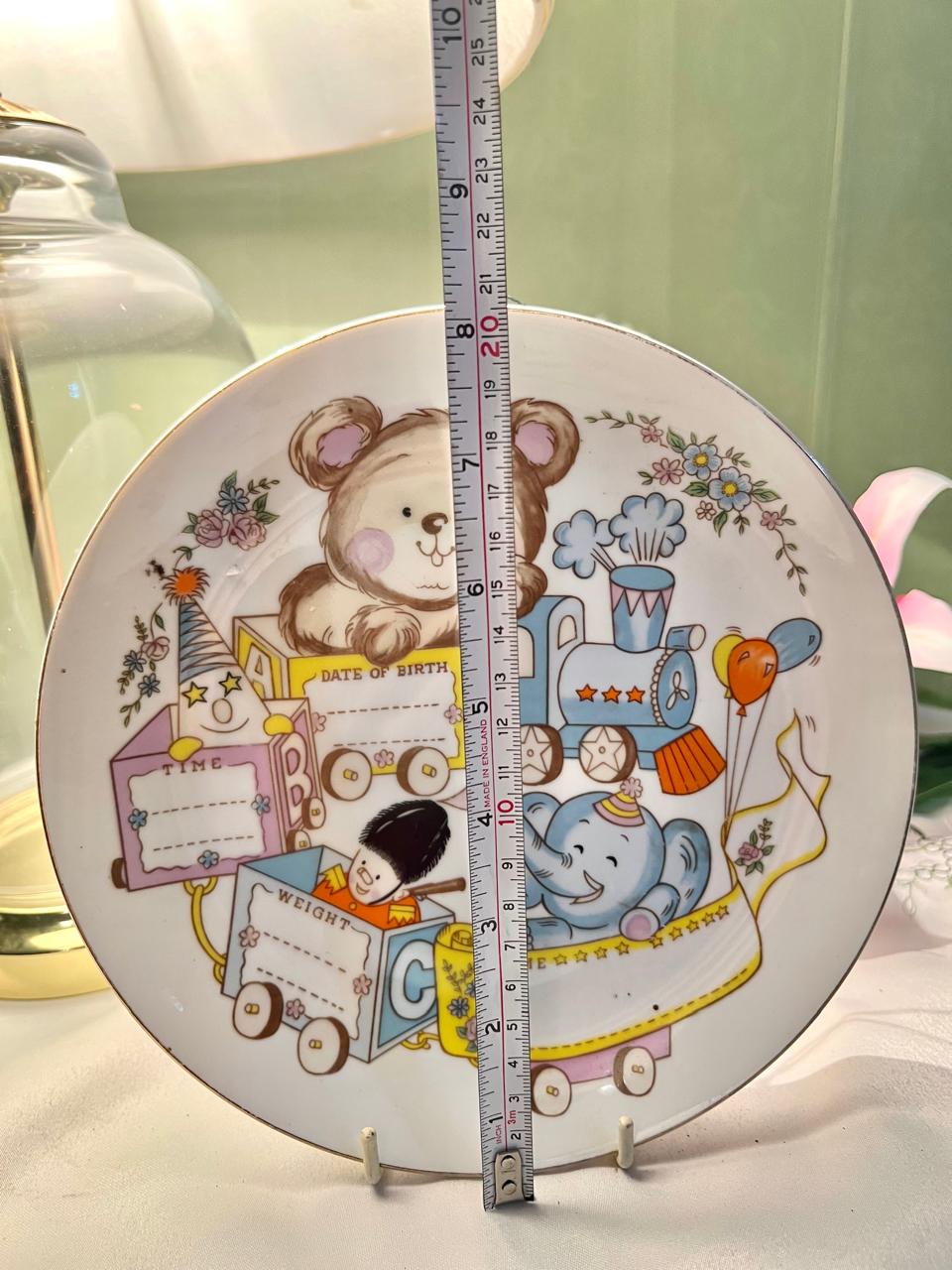 Baby Birth Record Decorative Wall Plate 20cm