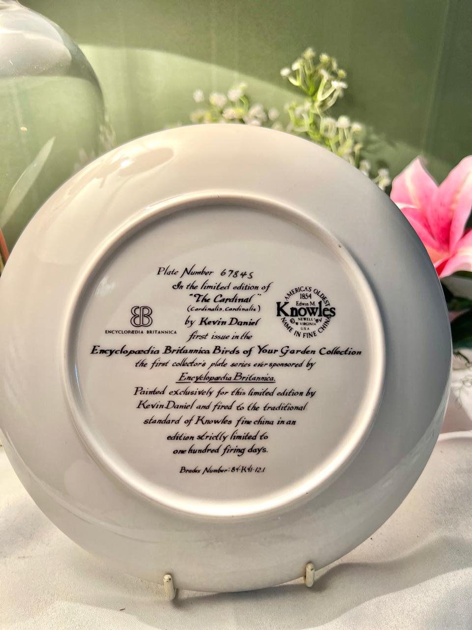 Knowles The Cardinal Kevin Daniel Decorative Plate 20cm