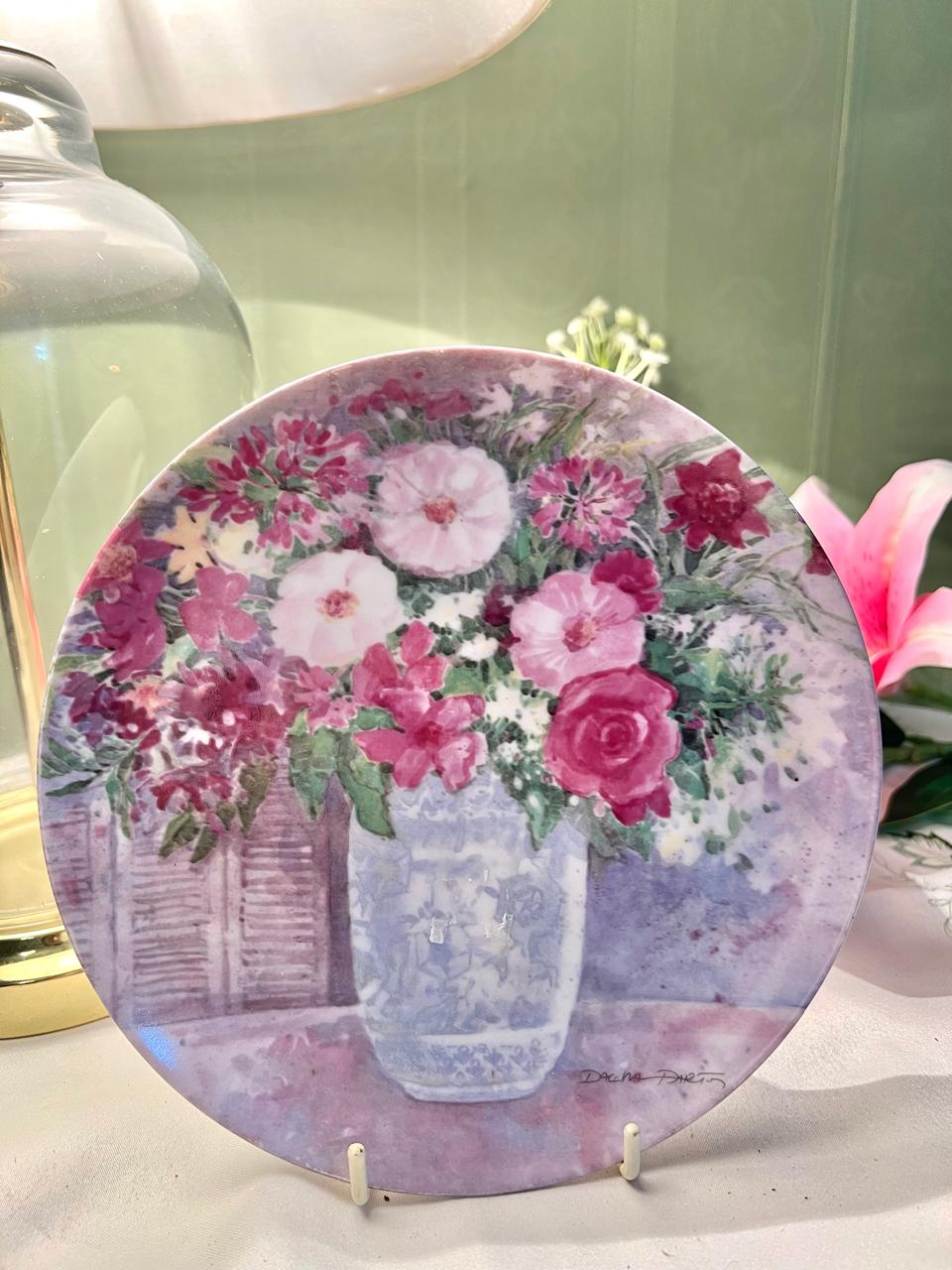 Vandor Dawna Barton Floral Decorative Plate 19cm