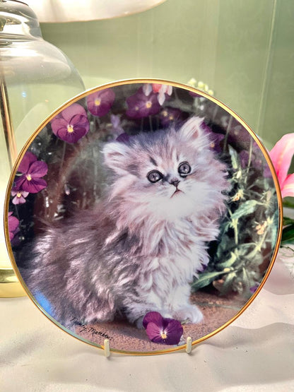 Franklin Mint Purrfection Nancy Matthews Porcelain Plate 20cm