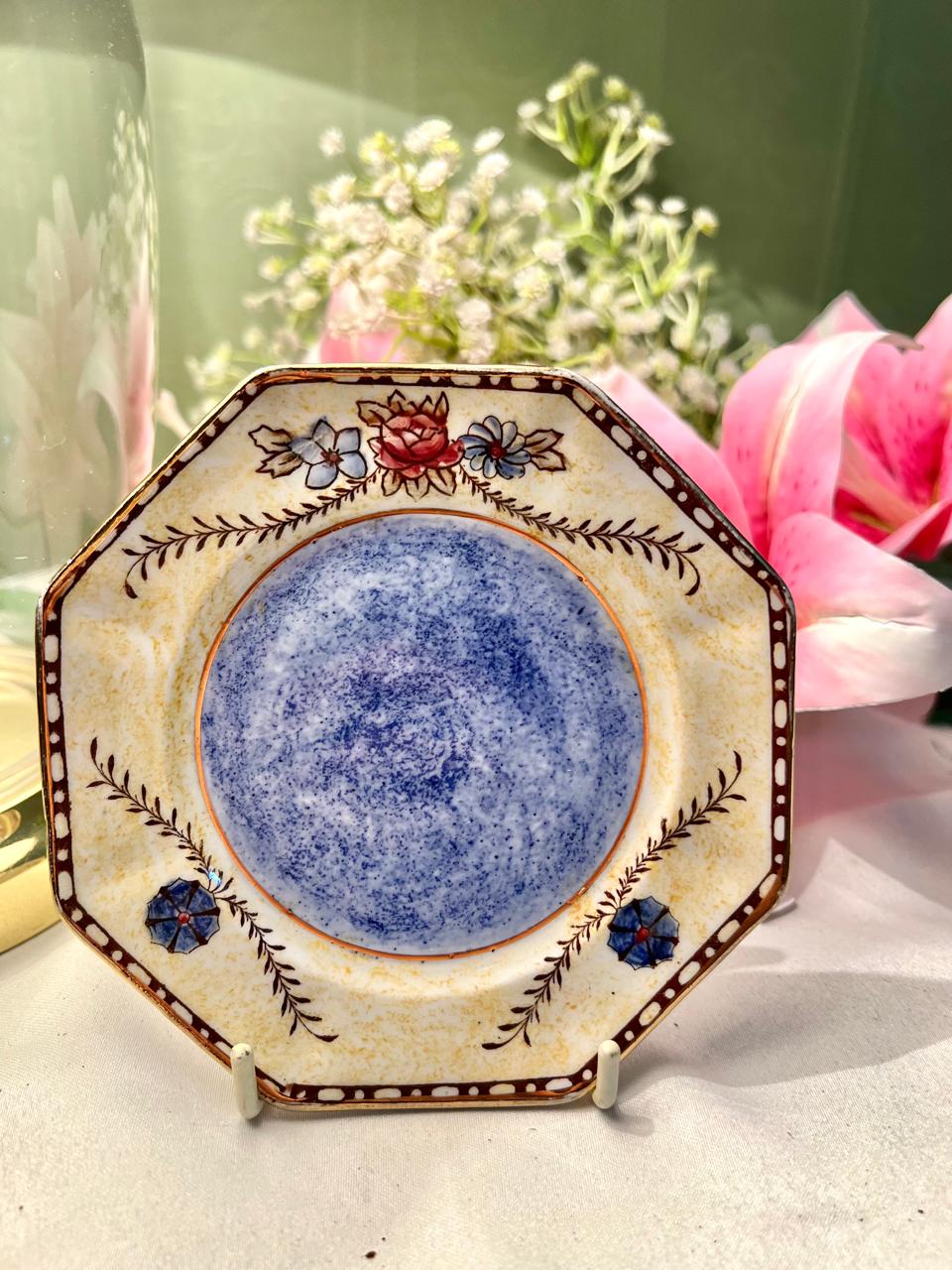 Chelsea Hand Painted Floral Ceramic Plate 12cm Made in England